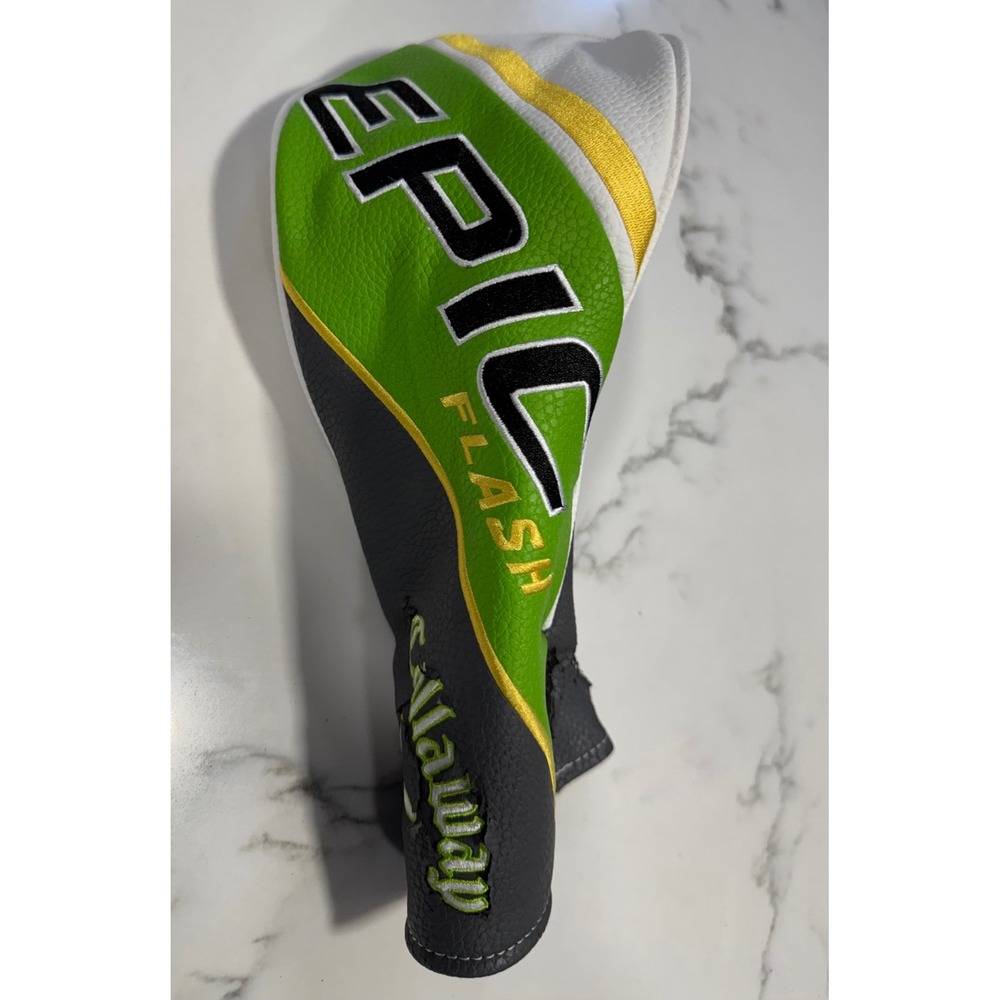Callaway Epic Flash Driver Headcover Green White Charcoal Grey Golf Club Cover